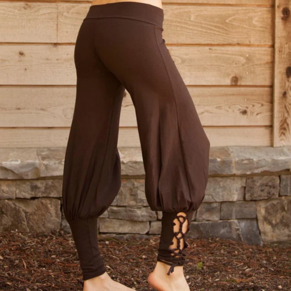 Elven Forest Lace Up Yoga Harem Pant